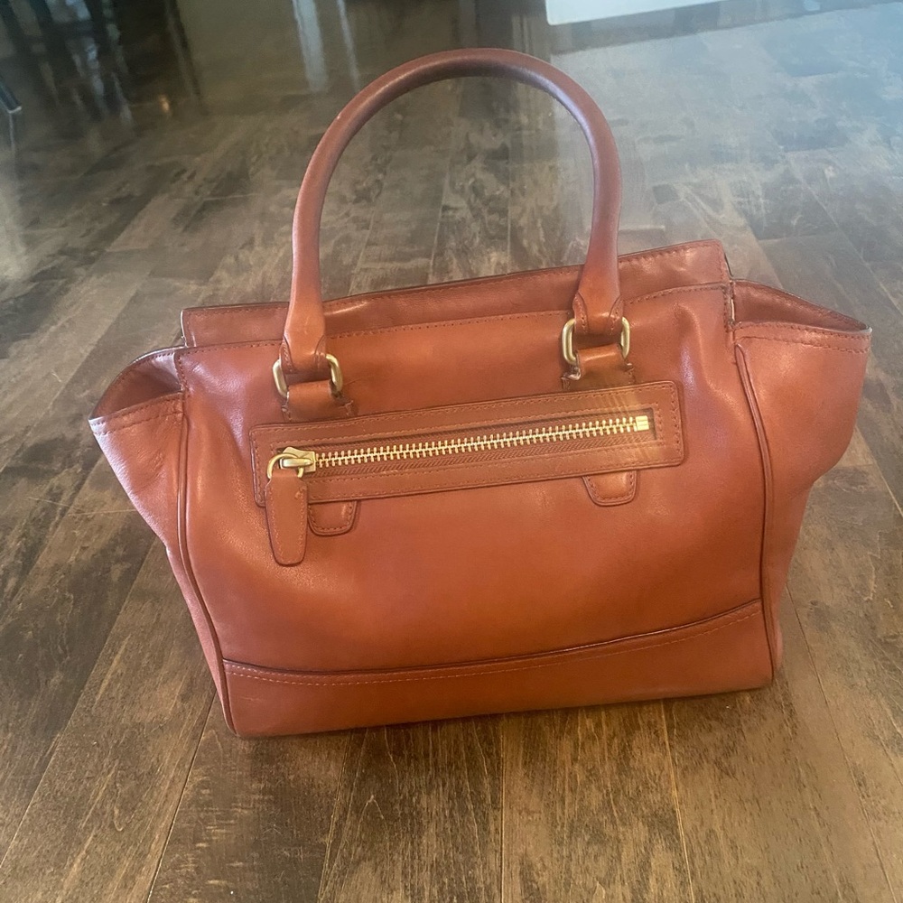 COACH Legacy Cognac Leather Handbag - Picture 4 of 17